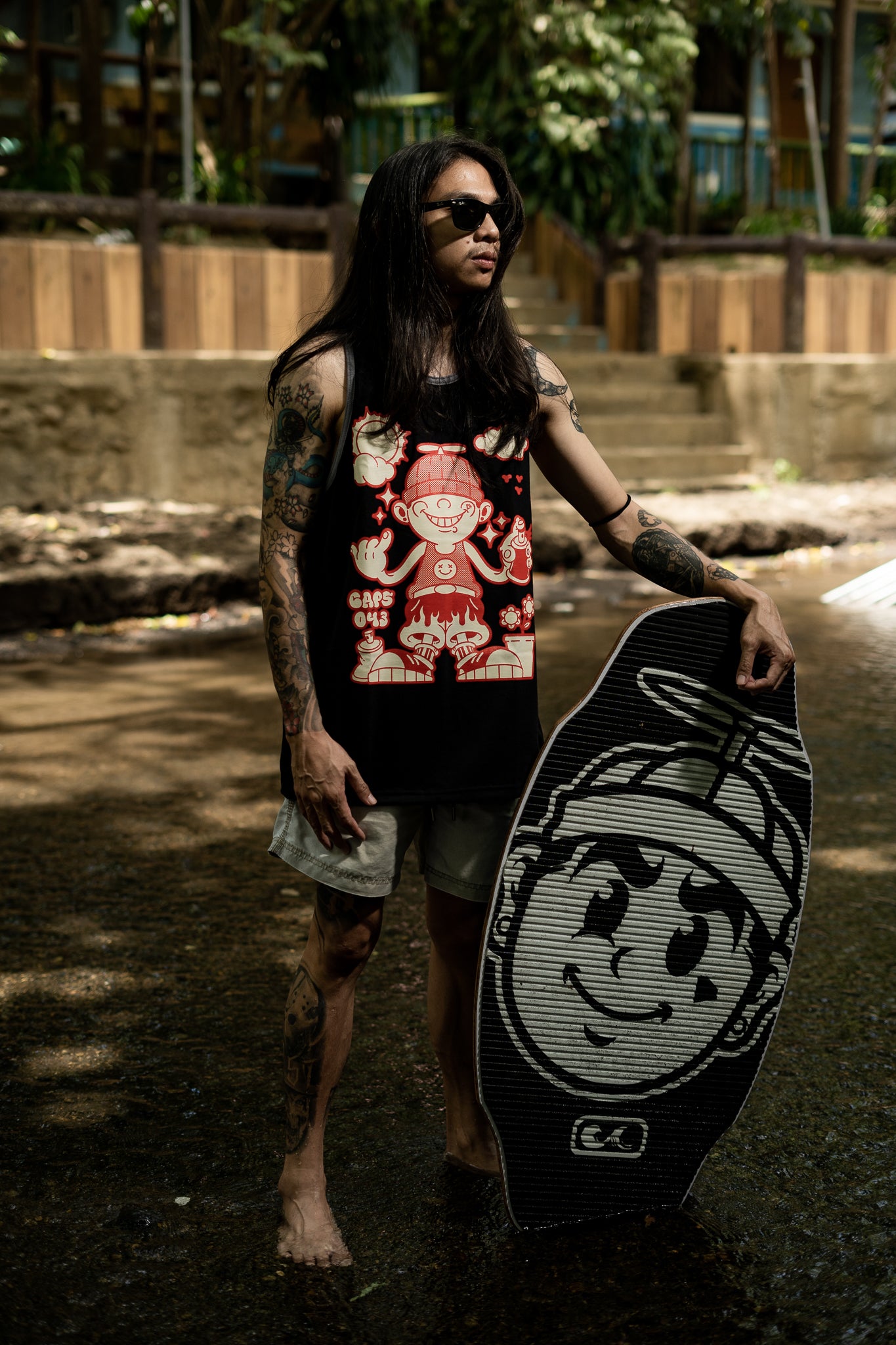 CAPS 043- STREET TANKTOPS BLACK