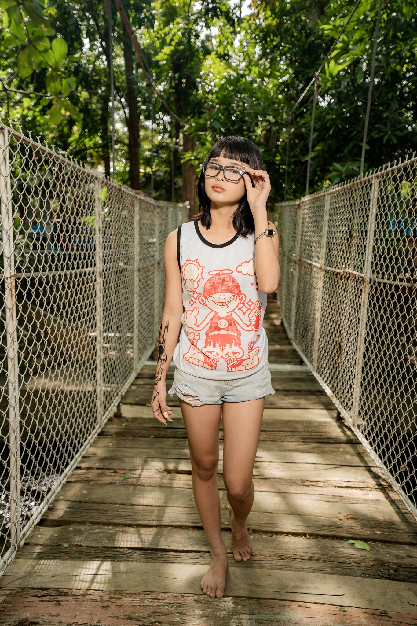 CAPS043- STREET TANKTOPS WHITE