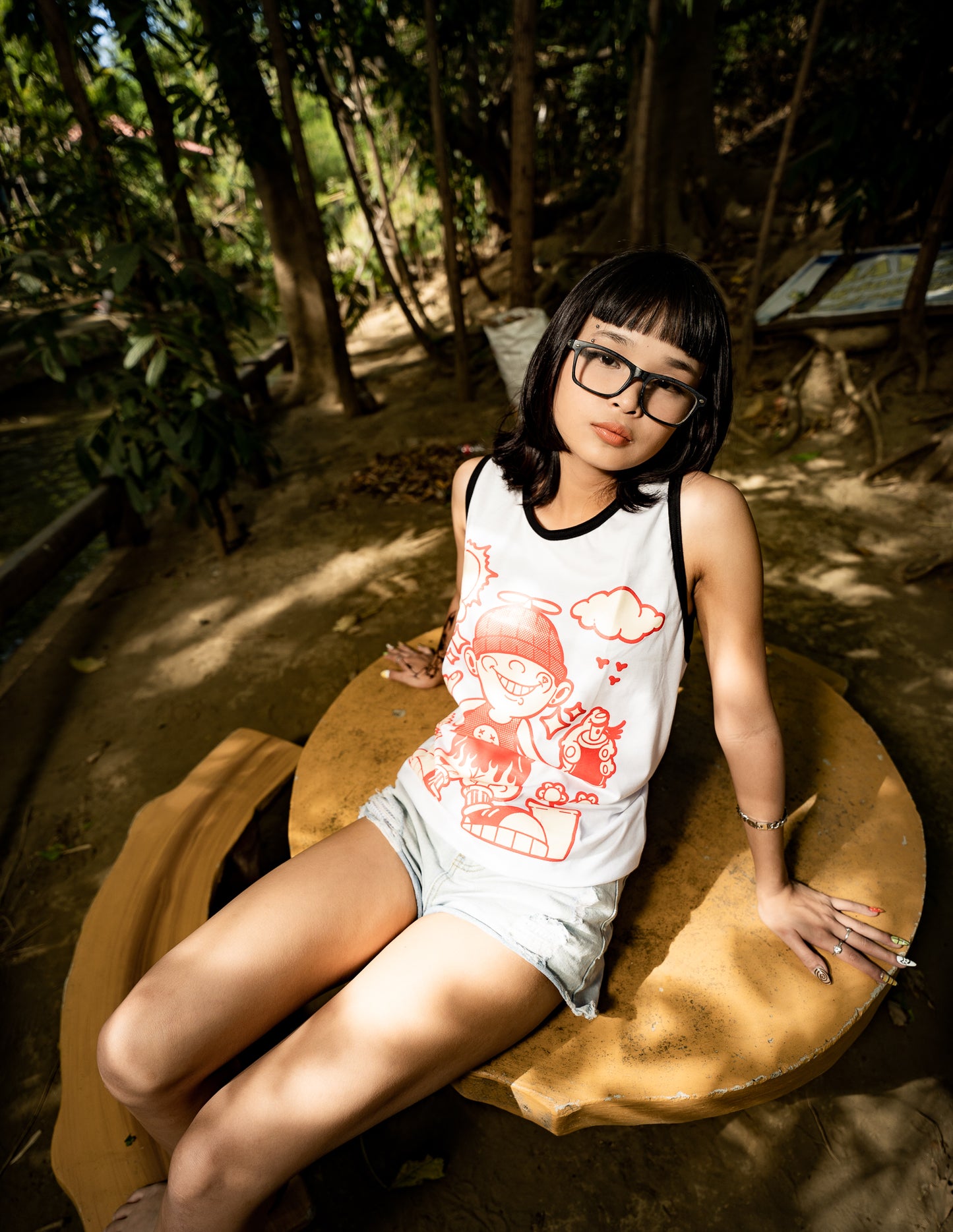 CAPS043- STREET TANKTOPS WHITE