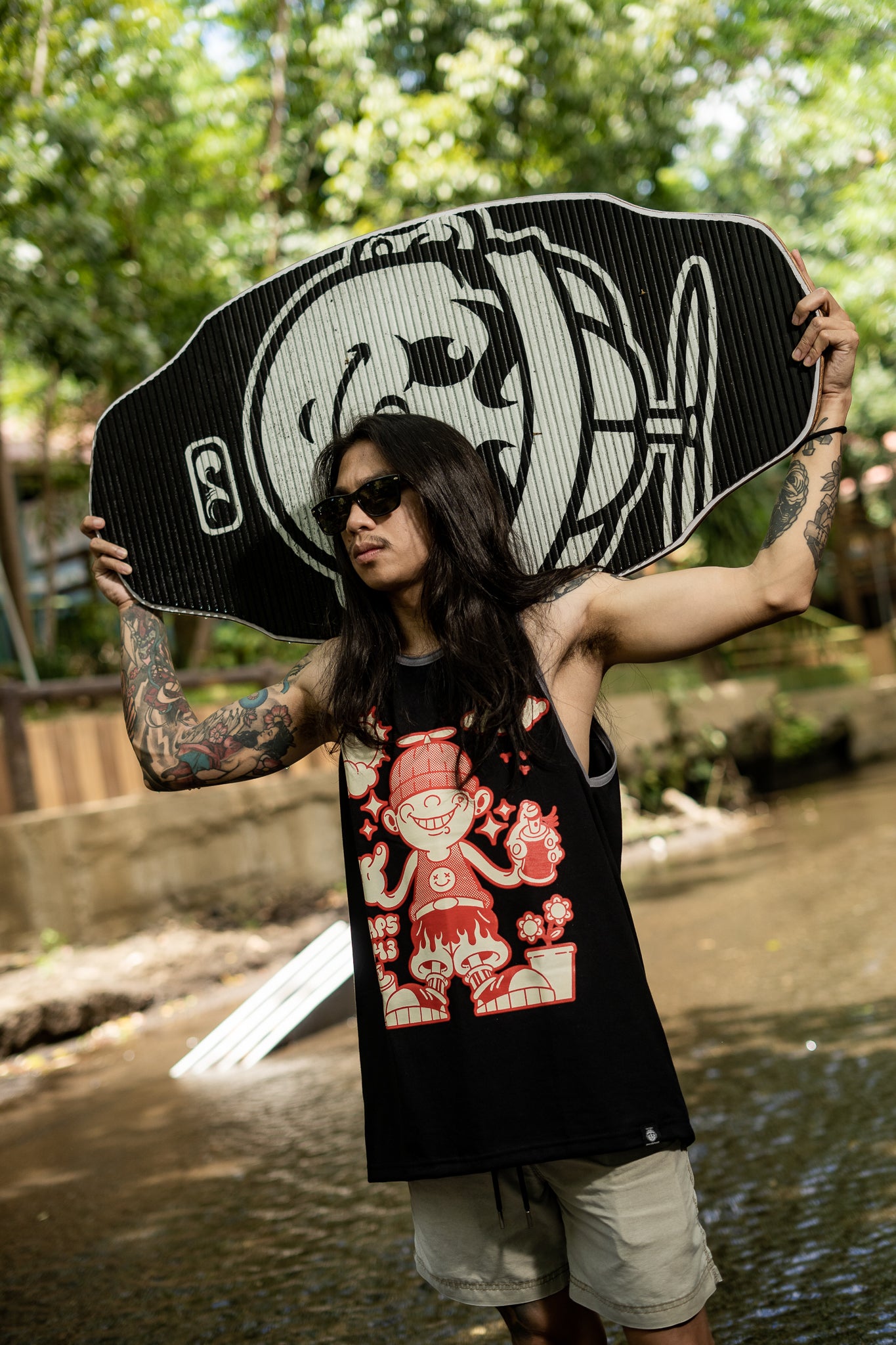 CAPS 043- STREET TANKTOPS BLACK