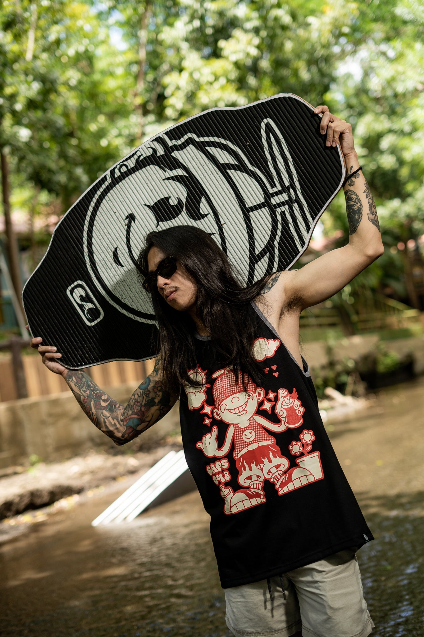 CAPS 043- STREET TANKTOPS BLACK