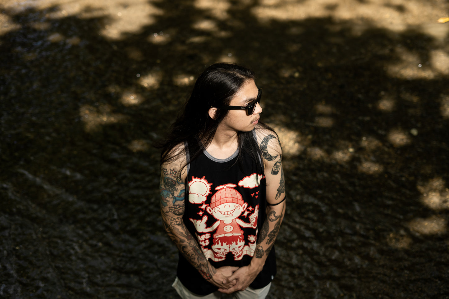 CAPS 043- STREET TANKTOPS BLACK