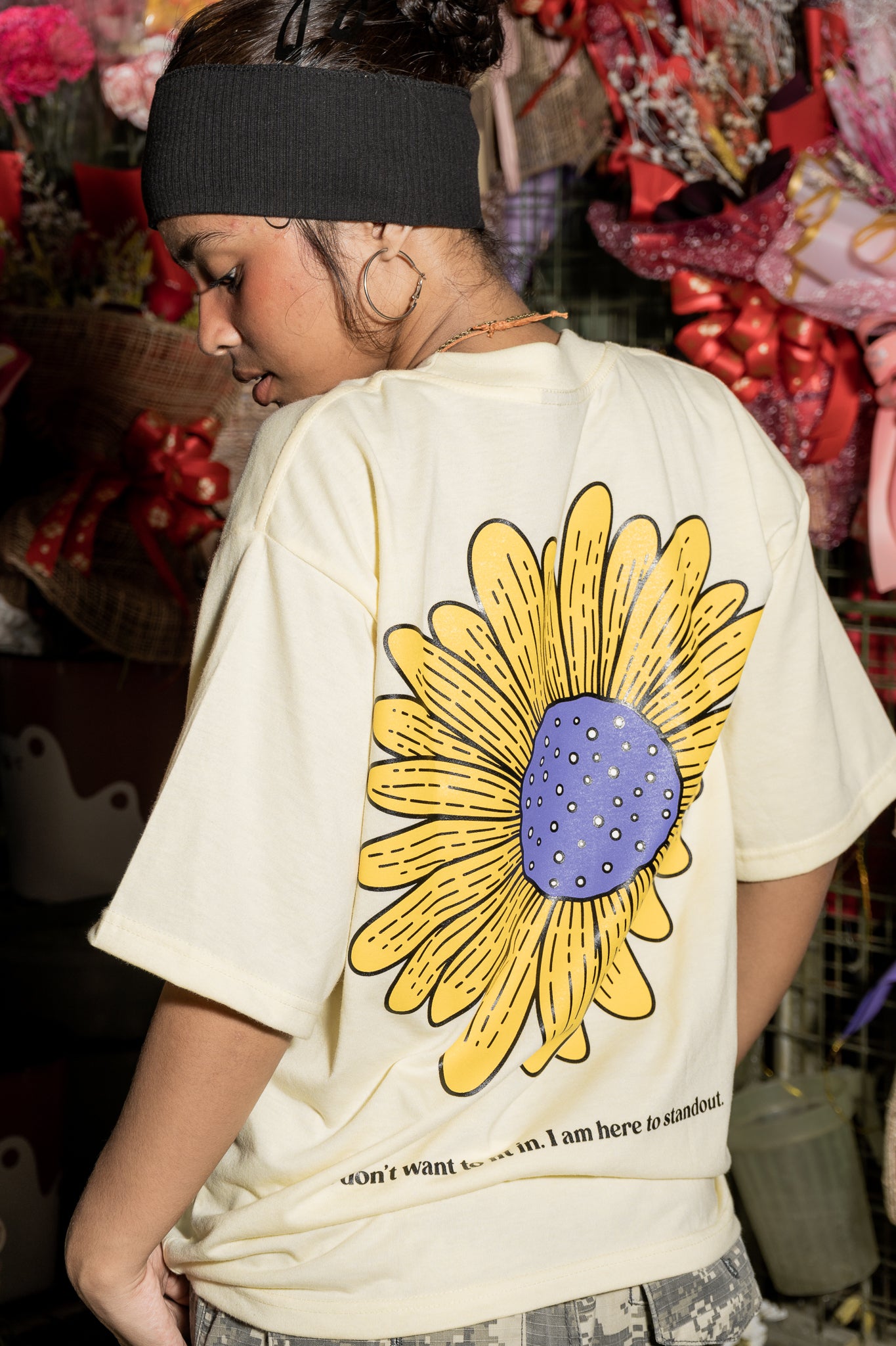 CAPS043- SUNFLOWER OFFWHITE