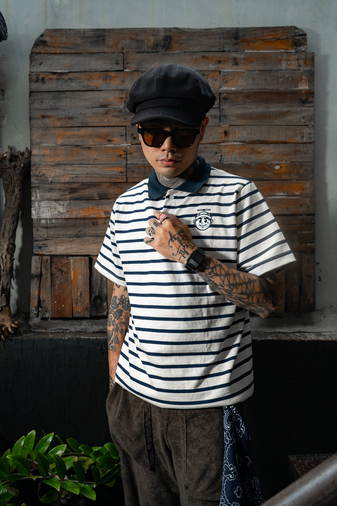 CAPS043- WHITE POLO SHIRT