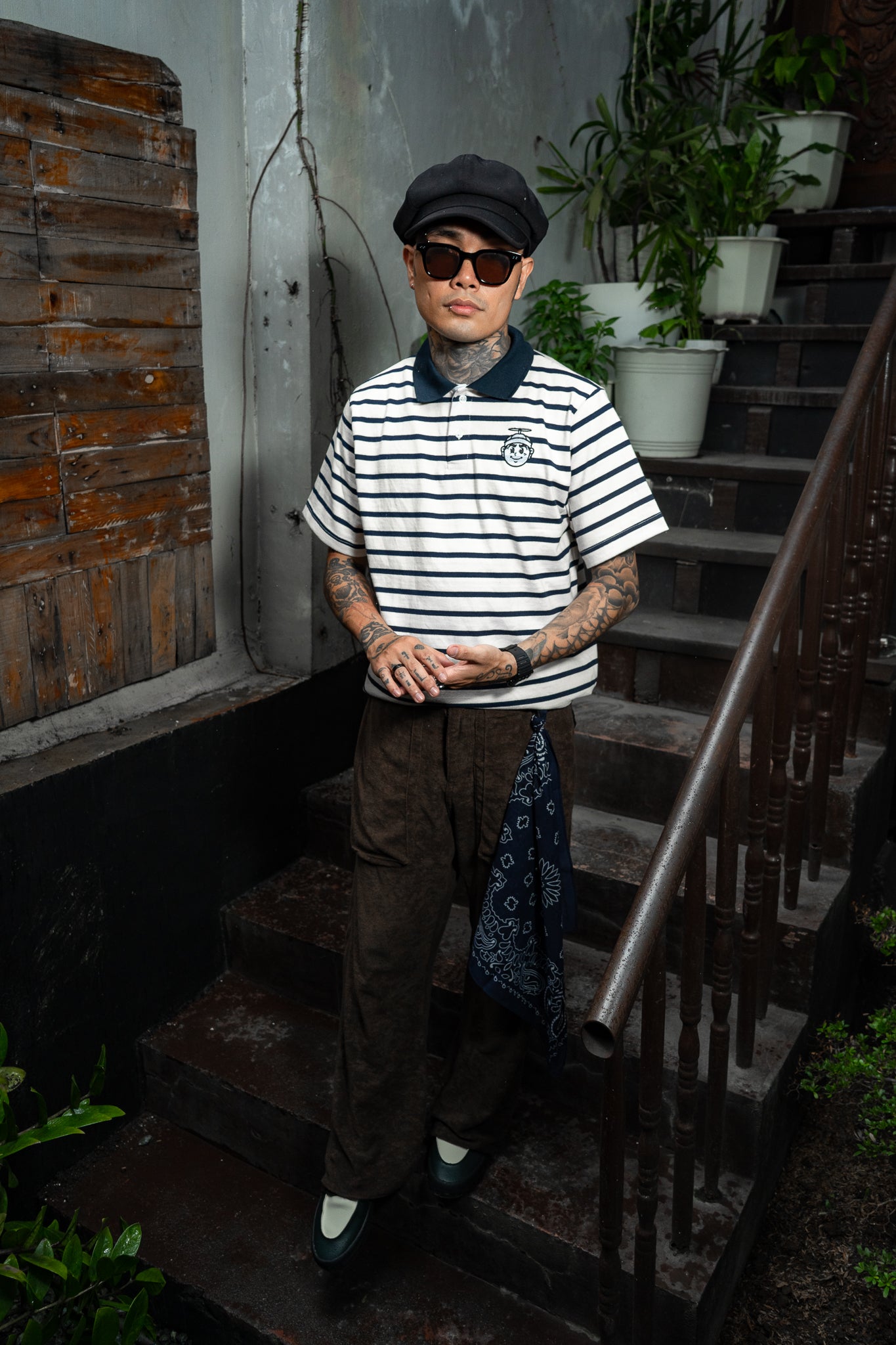 CAPS043- WHITE POLO SHIRT