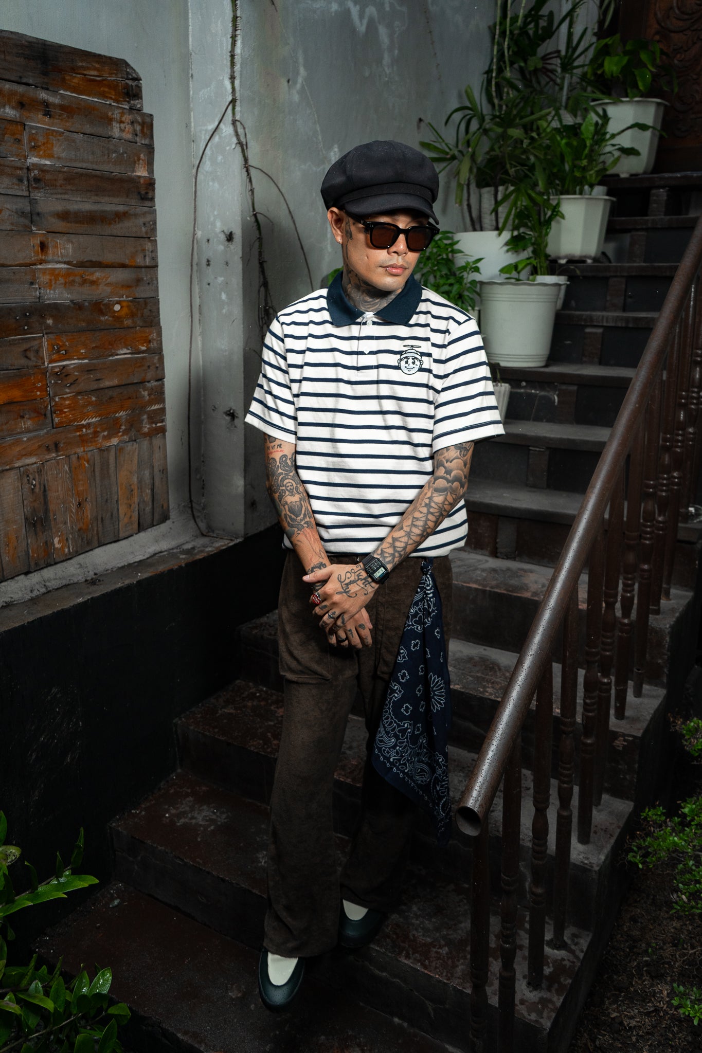 CAPS043- WHITE POLO SHIRT