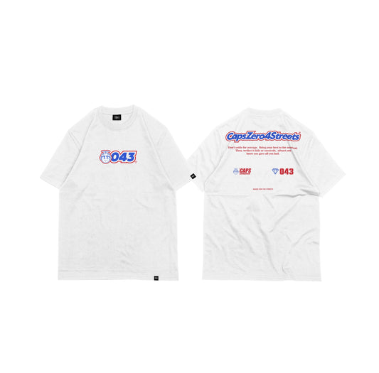 CAPS043- SNEAKERS TEE WHITE