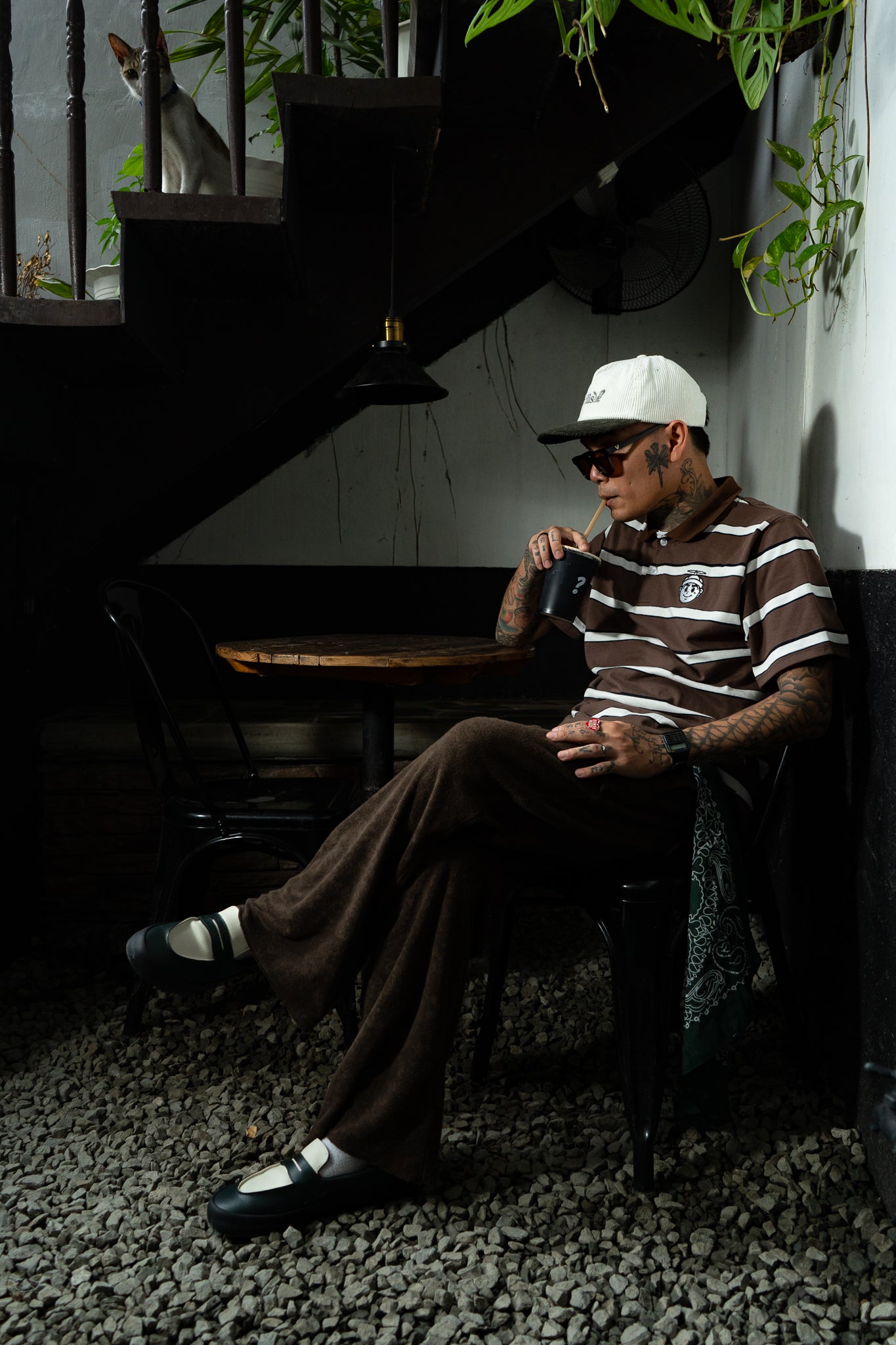 CAPS 043- BROWN POLO SHIRT