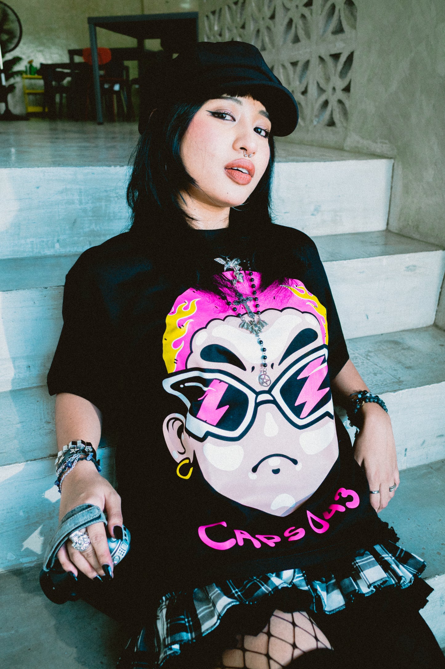 CAPS 043 - GECKOMAN BLACK