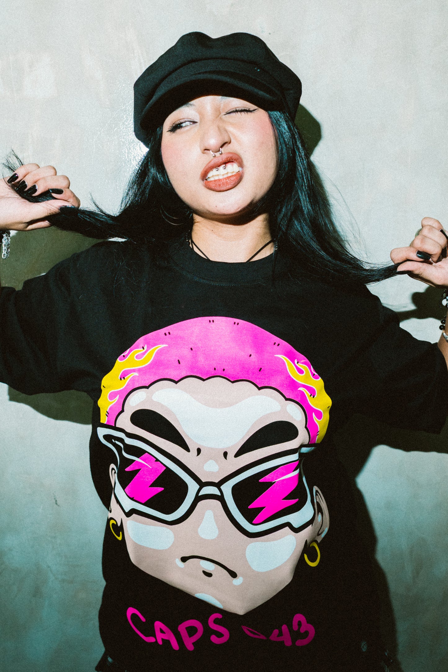 CAPS 043 - GECKOMAN BLACK