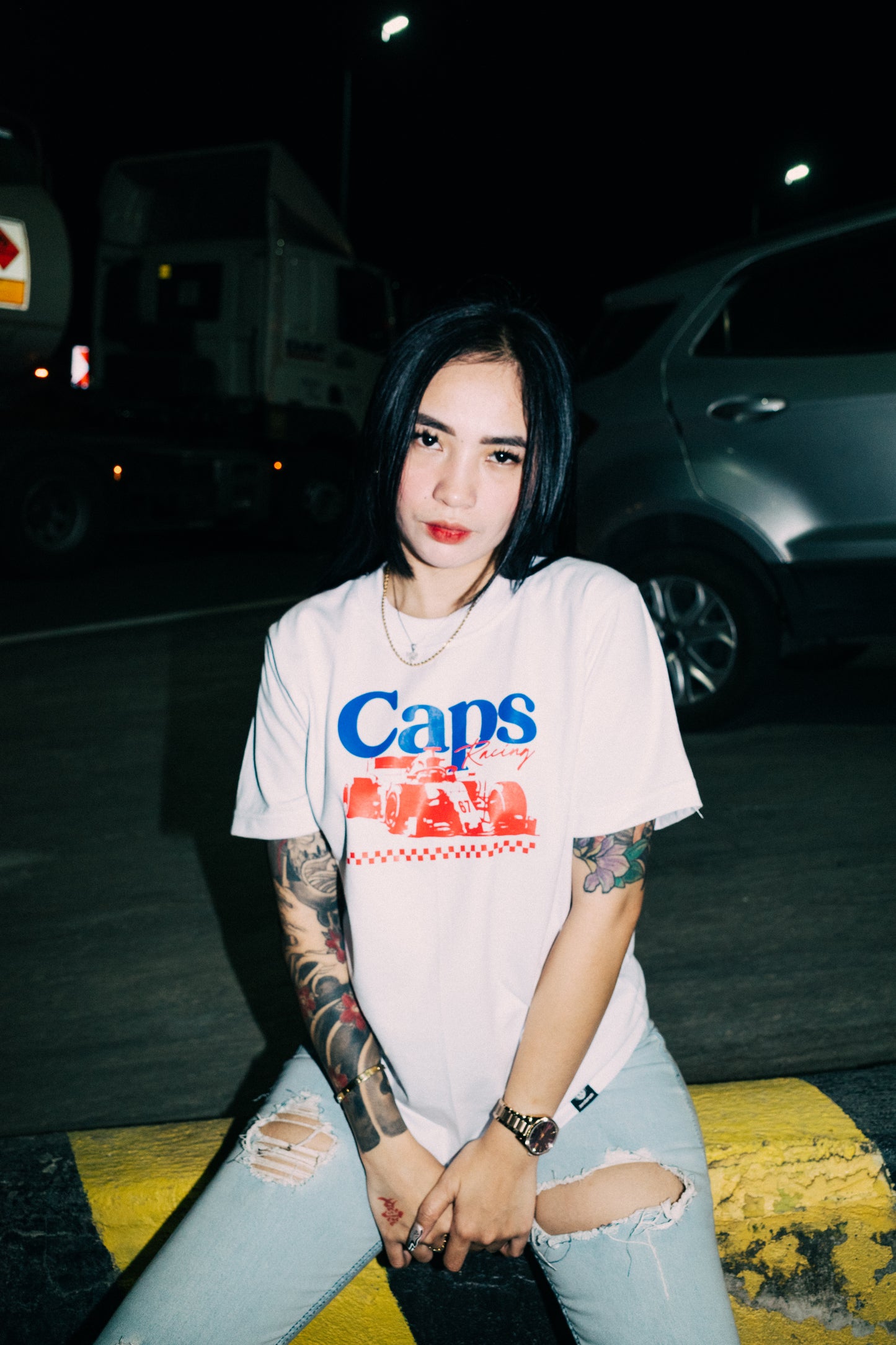 CAPS 043 - F1 SHIRT WHITE