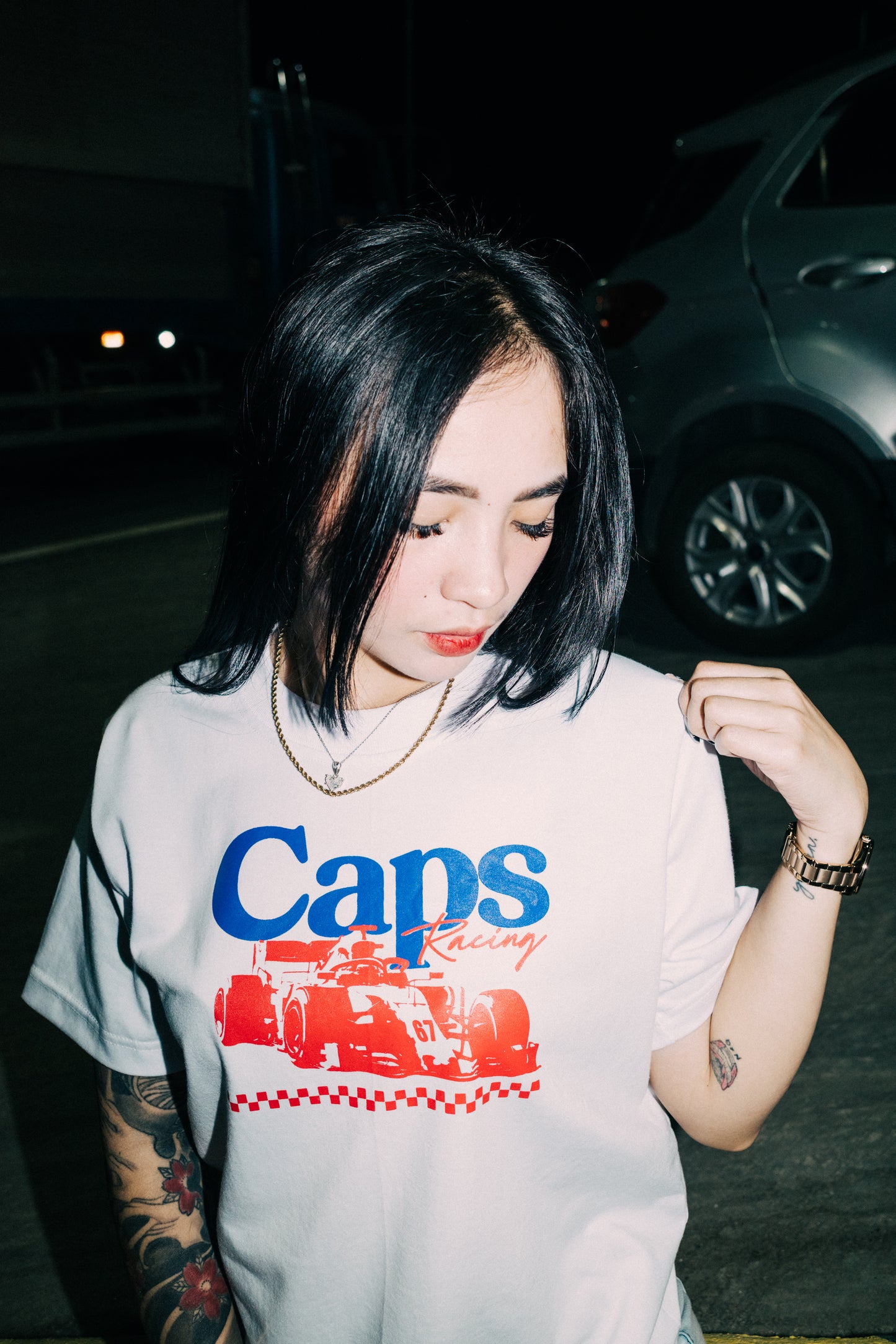 CAPS 043 - F1 SHIRT WHITE