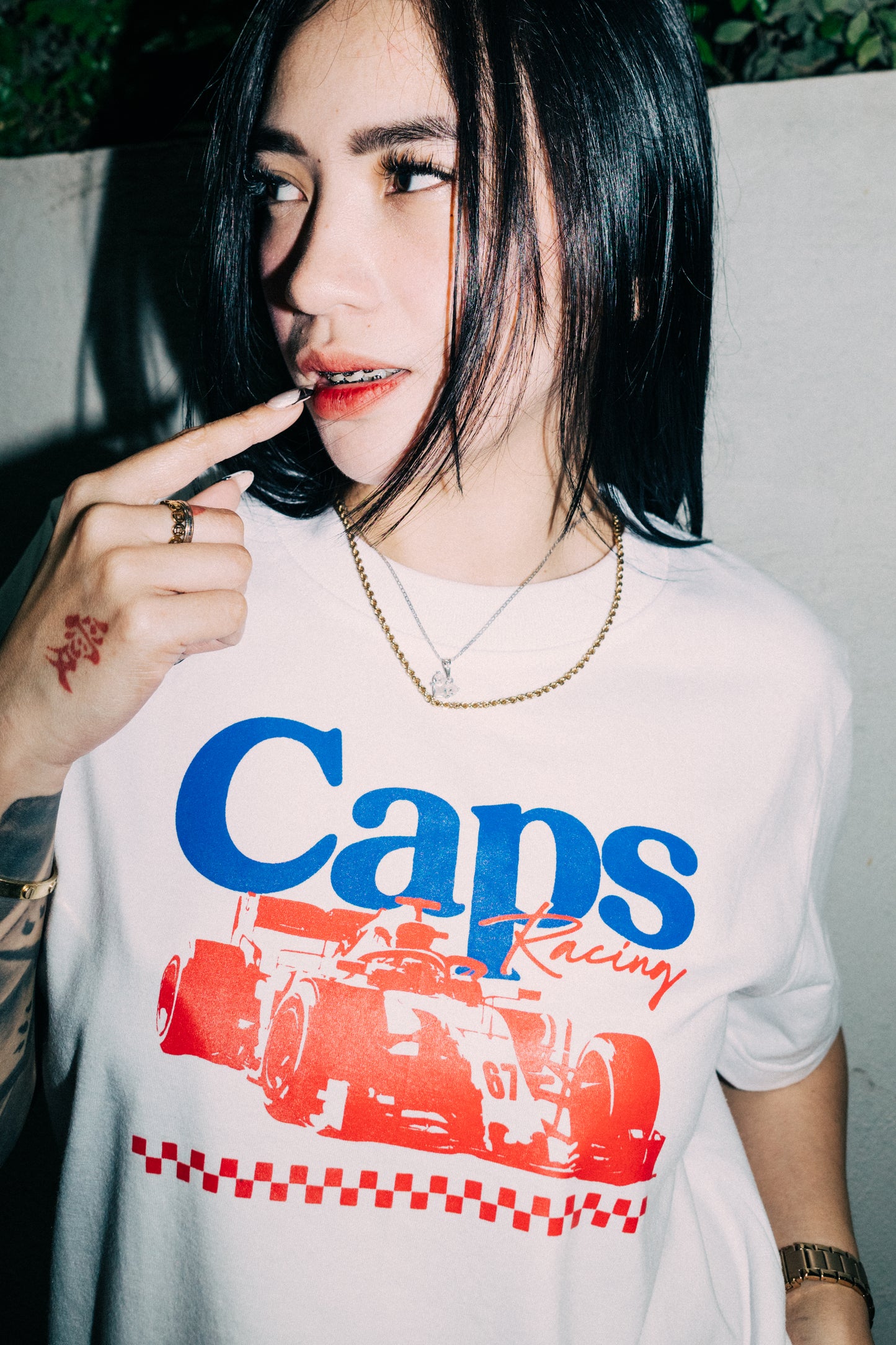 CAPS 043 - F1 SHIRT WHITE