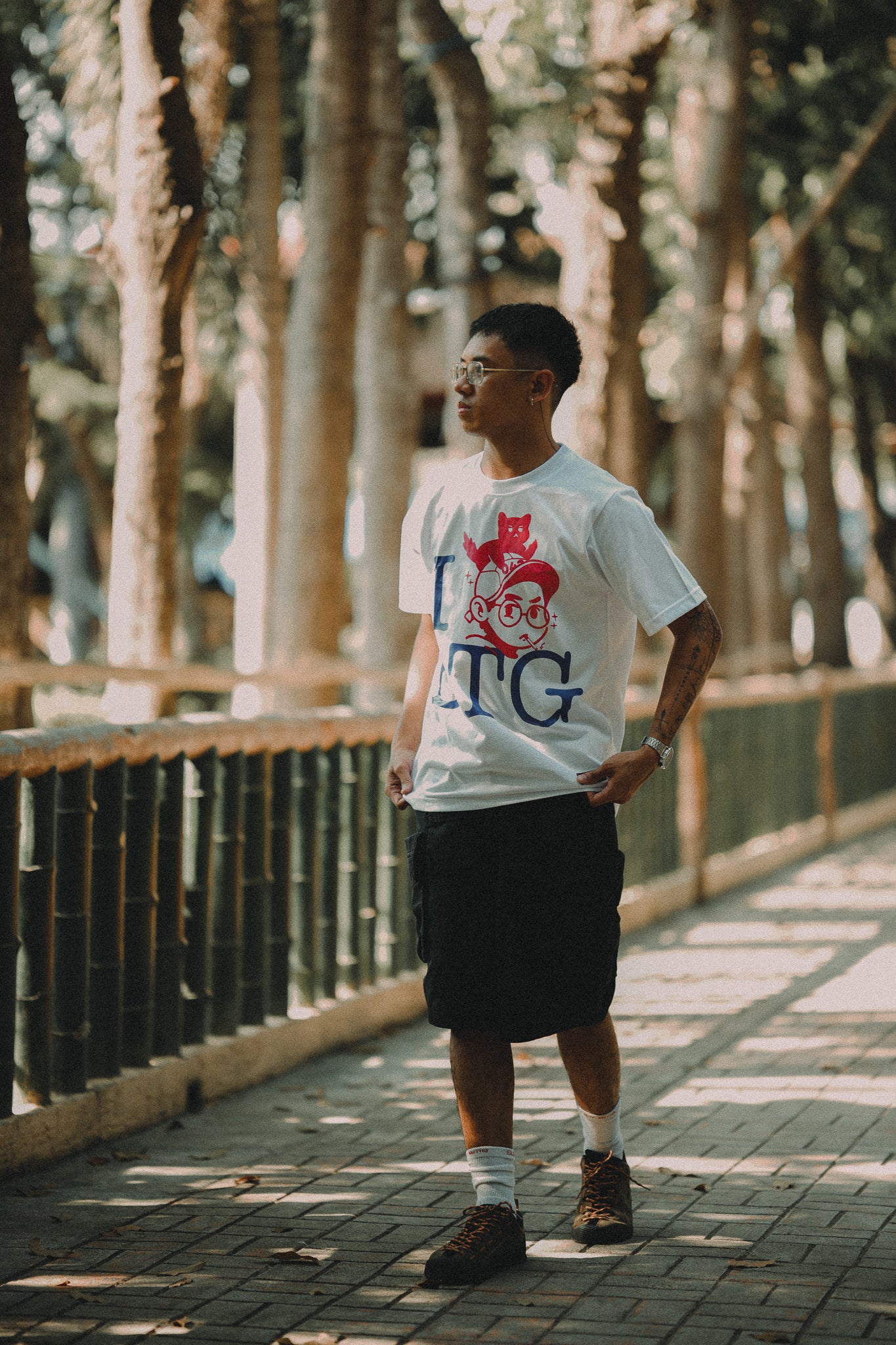 CAPS 043- BTG SHIRT WHITE